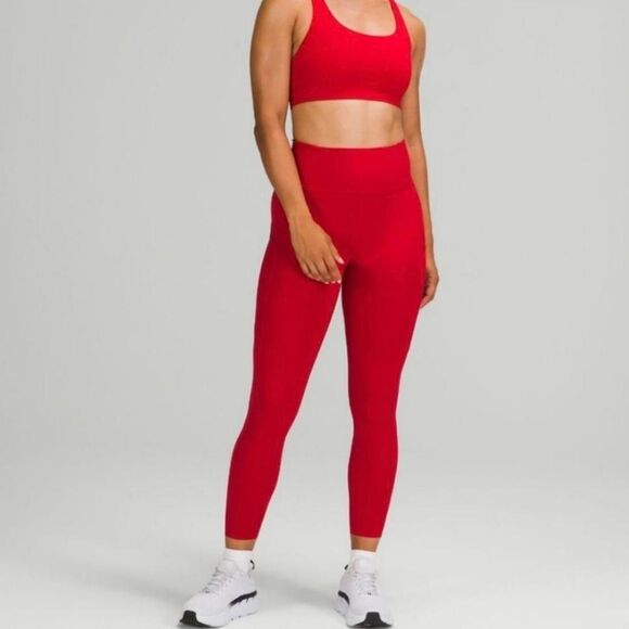 lululemon athletica Pants - Lululemon Women's Red Leggings